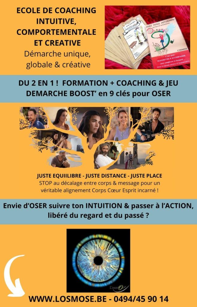 école coaching holistique démarche Boost Nathalie Bourgeois L Osmose