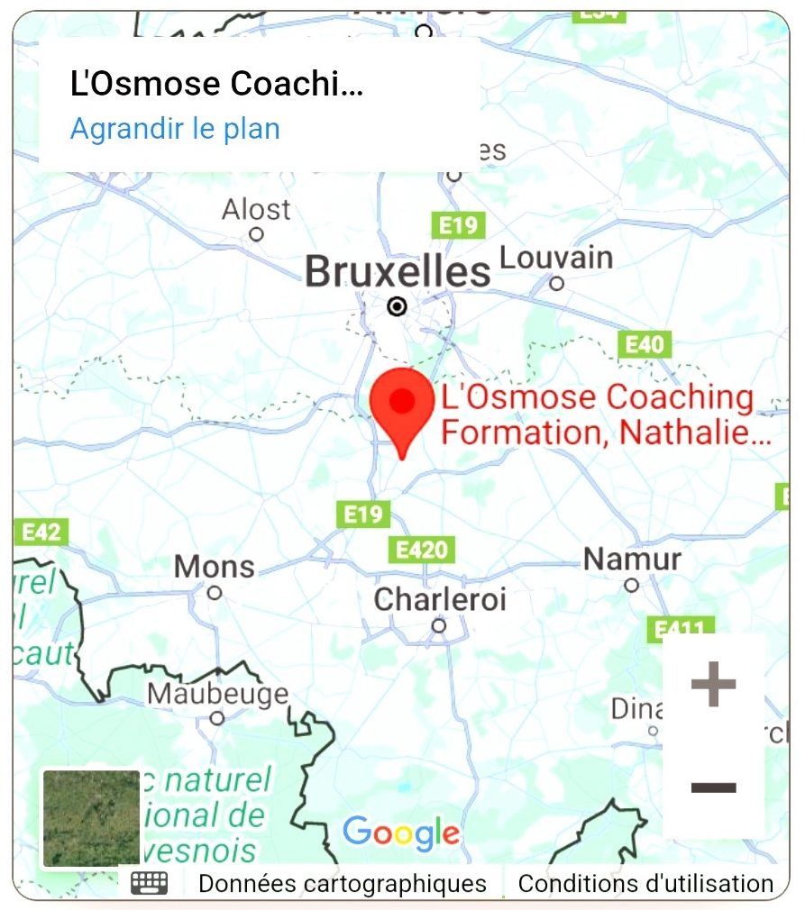 localisation google maps centre l osmose coaching formation N Bourgeois