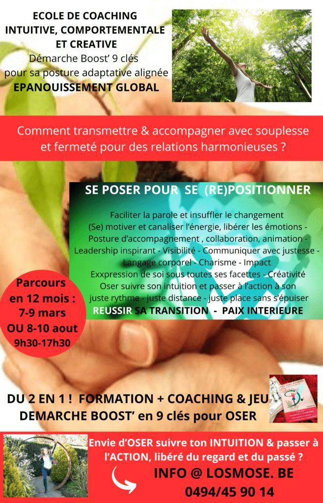 école de coaching scolaire intuitive holistique comportementale et créativeL'Osmose